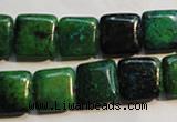 CCS658 15.5 inches 12*12mm square dyed chrysocolla gemstone beads