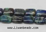 CCS67 16 inches 10*14mm rectangle dyed chrysocolla gemstone beads