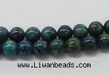 CCS70 15.5 inches 10mm round dyed chrysocolla gemstone beads