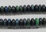 CCS73 15.5 inches 5*8mm rondelle dyed chrysocolla gemstone beads