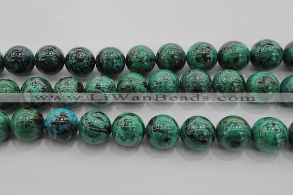 CCS807 15.5 inches 18mm round natural Chinese chrysocolla beads