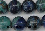 CCS81 15.5 inches 18mm round dyed chrysocolla gemstone beads