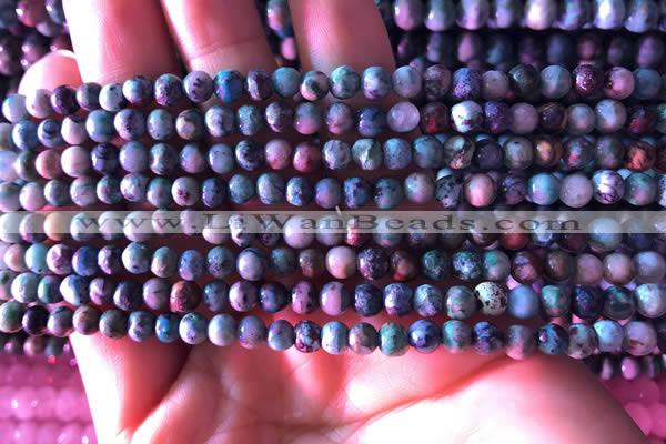 CCS850 15.5 inches 4mm round natural chrysocolla beads wholesale