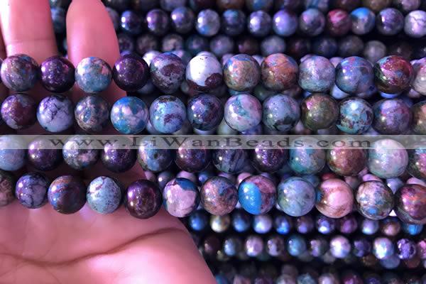 CCS860 15.5 inches 10mm round natural chrysocolla beads wholesale