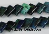 CCS88 15.5 inches 12*12mm diamond dyed chrysocolla gemstone beads