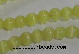 CCT1206 15 inches 4mm round cats eye beads wholesale