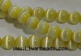 CCT1207 15 inches 4mm round cats eye beads wholesale