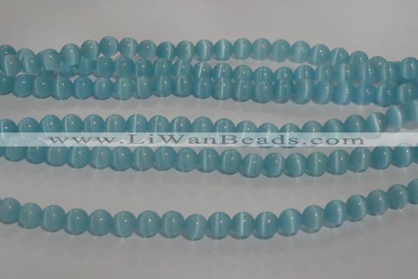 CCT1286 15 inches 5mm round cats eye beads wholesale