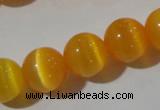 CCT1381 15 inches 7mm round cats eye beads wholesale