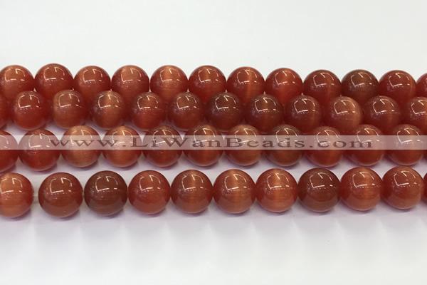 CCT1472 15 inches 14mm round cats eye beads