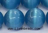 CCT1473 15 inches 14mm round cats eye beads