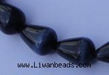 CCT23 14 inches 10*14mm teardrop black cats eye beads wholesale