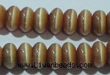 CCT280 15 inches 5*8mm rondelle cats eye beads wholesale