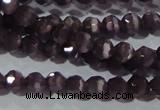 CCT313 15 inches 4mm faceted round cats eye beads wholesale