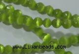 CCT316 15 inches 4mm faceted round cats eye beads wholesale