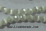 CCT341 15 inches 5mm faceted round cats eye beads wholesale