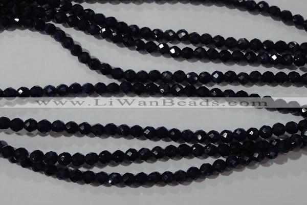 CCT348 15 inches 5mm faceted round cats eye beads wholesale