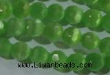 CCT360 15 inches 6mm faceted round cats eye beads wholesale