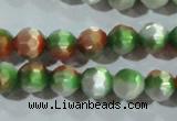 CCT365 15 inches 6mm faceted round cats eye beads wholesale