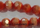 CCT373 15 inches 8mm faceted round cats eye beads wholesale