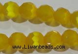 CCT377 15 inches 8mm faceted round cats eye beads wholesale