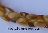 CCT38 14.5 inches 6*10mm drum-shaped honey yellow cats eye beads