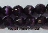 CCT385 15 inches 8mm faceted round cats eye beads wholesale