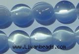 CCT493 15 inches 8mm flat round cats eye beads wholesale