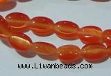 CCT604 15 inches 4*6mm oval cats eye beads wholesale