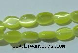 CCT607 15 inches 4*6mm oval cats eye beads wholesale