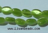 CCT608 15 inches 4*6mm oval cats eye beads wholesale