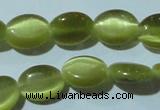 CCT646 15 inches 6*8mm oval cats eye beads wholesale