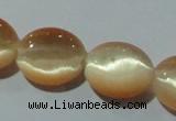 CCT667 15 inches 8*10mm oval cats eye beads wholesale