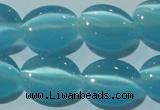 CCT677 15 inches 8*10mm oval cats eye beads wholesale