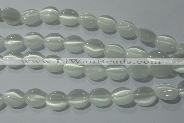 CCT690 15 inches 10*12mm oval cats eye beads wholesale