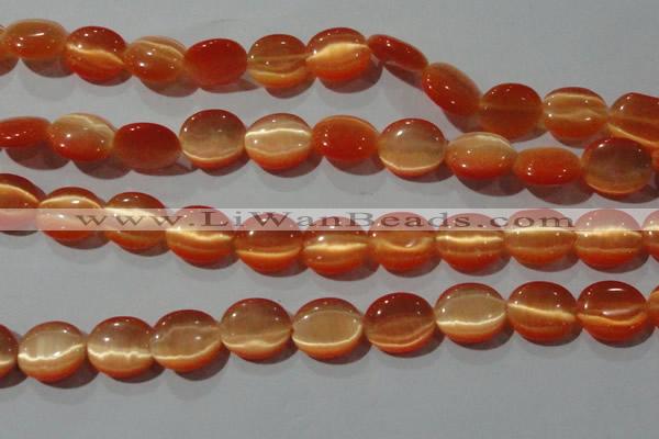 CCT695 15 inches 10*12mm oval cats eye beads wholesale