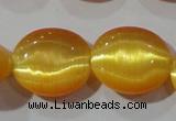 CCT697 15 inches 10*12mm oval cats eye beads wholesale