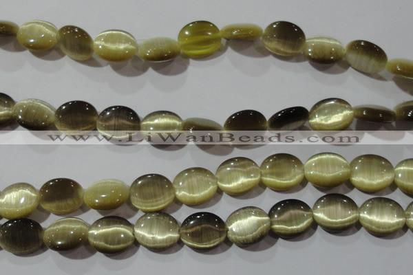 CCT700 15 inches 10*12mm oval cats eye beads wholesale