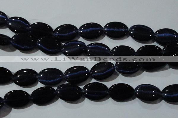 CCT754 15 inches 11*15mm oval cats eye beads wholesale