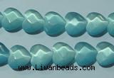 CCT963 15 inches 10*10mm faceted heart cats eye beads wholesale