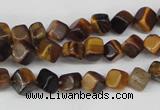 CCU104 15.5 inches 6*6mm cube yellow tiger eye beads wholesale