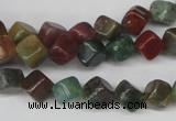 CCU107 15.5 inches 6*6mm cube Indian agate beads wholesale