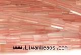 CCU1088 15 inches 2*4mm cuboid cherry quartz beads