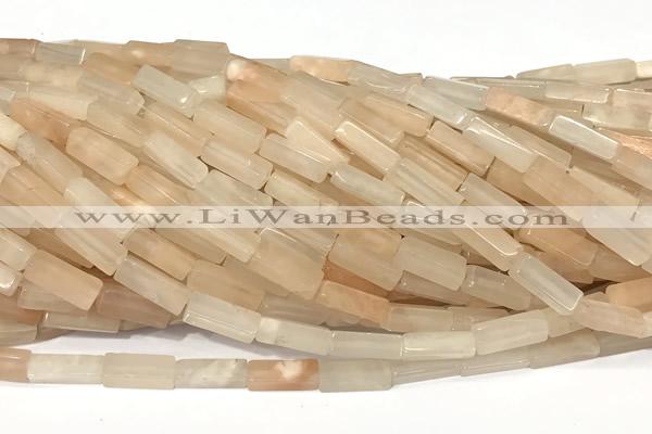 CCU1133 15 inches 4*13mm cuboid pink aventurine jade beads