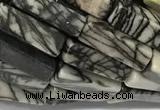 CCU1144 15 inches 4*13mm cuboid net jasper beads