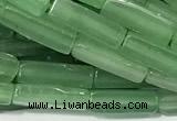 CCU1163 15 inches 4*13mm cuboid green aventurine jade beads