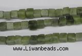 CCU28 15.5 inches 5*5mm cube Canadian jade beads wholesale