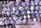 CCU403 15.5 inches 8*10mm - 14*16mm cube osmanthus stone beads