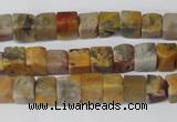 CCU42 15.5 inches 6*6mm cube agate gemstone beads wholesale