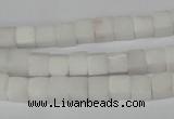 CCU45 15.5 inches 6*6mm cube white stone beads wholesale